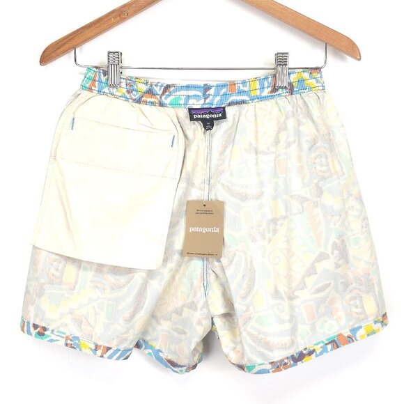 Patagonia Women's Funhoggers Shorts Thriving Planet Lago Blue  XS - Picture 11 of 12